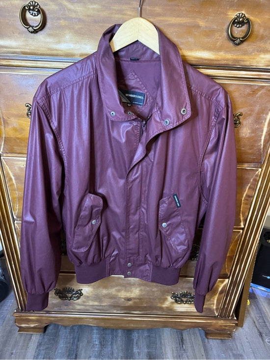 Members Only Other - Members Only Vintage Burgundy Bomber Jacket Size 40